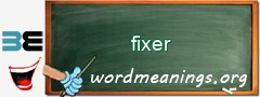 WordMeaning blackboard for fixer